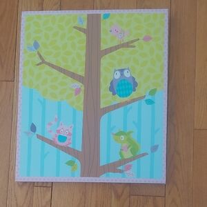 Colorful Animal Tree Wall Art